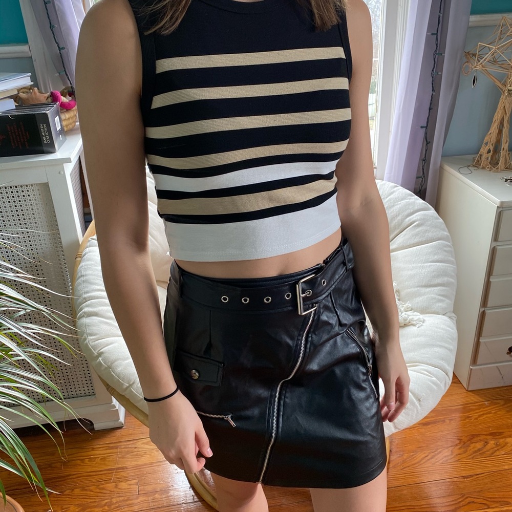 Striped crop top